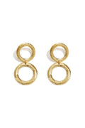 Stainless Steel Drop Earrings Circle Casual Daily Simple Series Women's jewelry