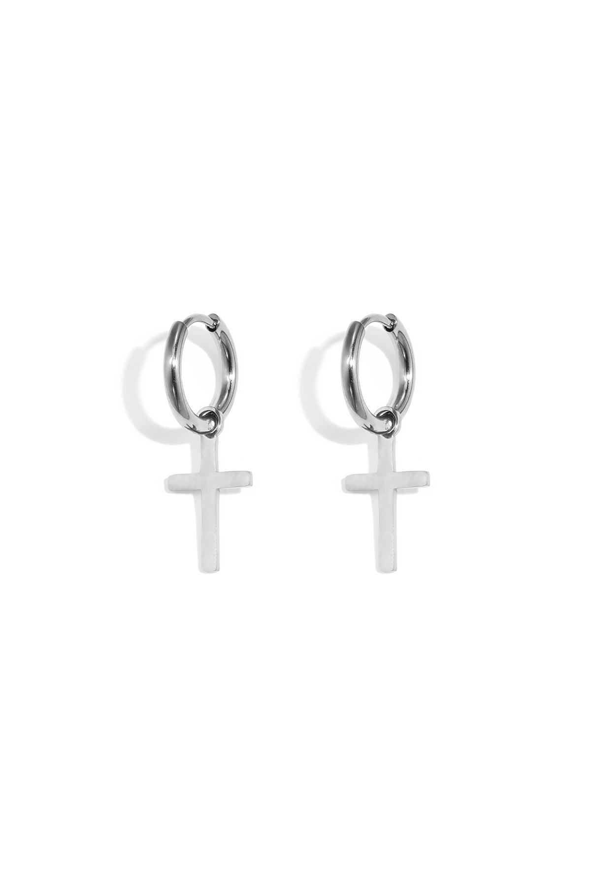 Stainless Steel Drop Earrings Cross Simple Daily Simple Series Women's jewelry
