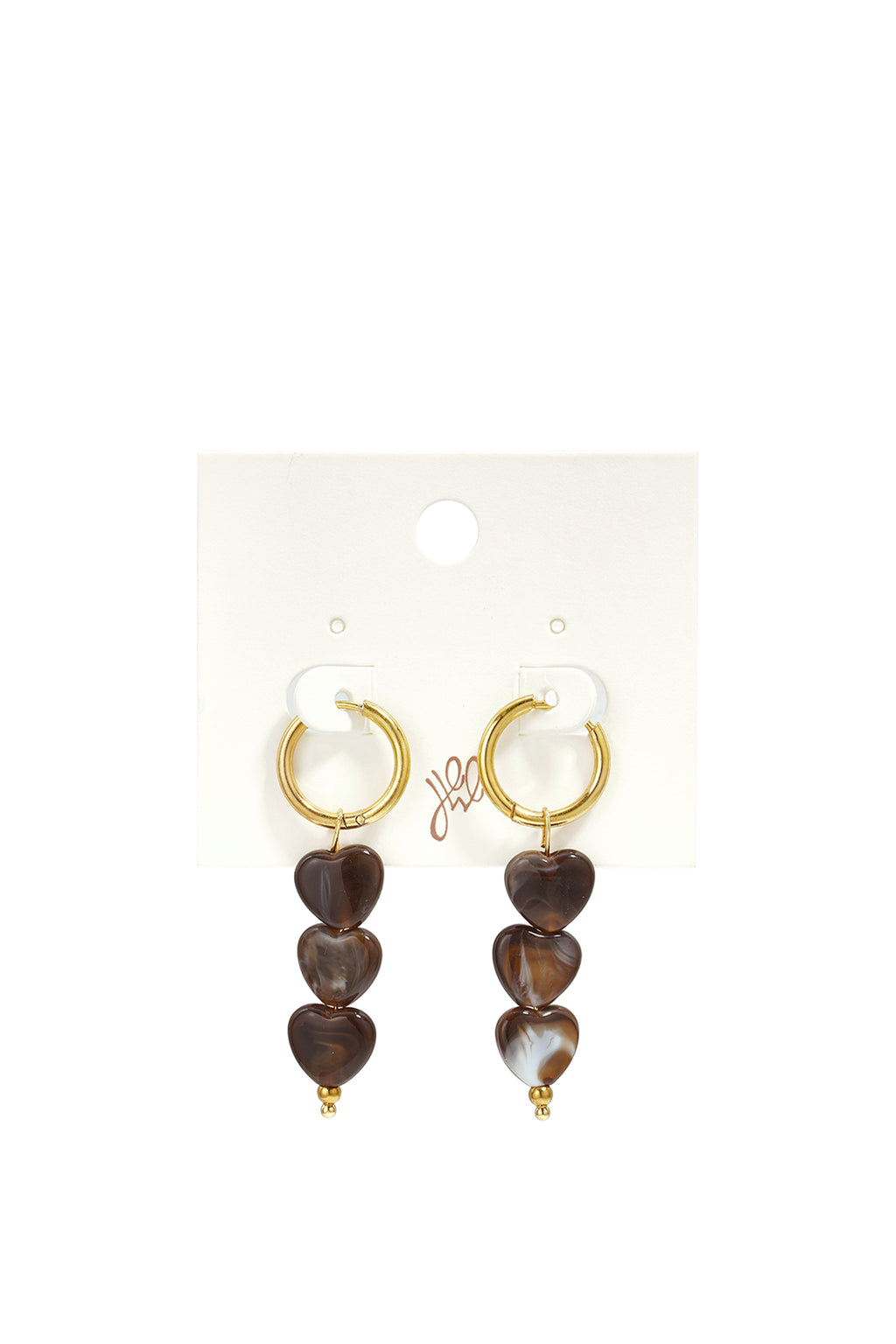 Stainless Steel Beads Earrings Heart Simple Daily Simple Series Women's jewelry