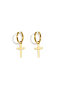 Stainless Steel Drop Earrings Cross Simple Daily Simple Series Women's jewelry
