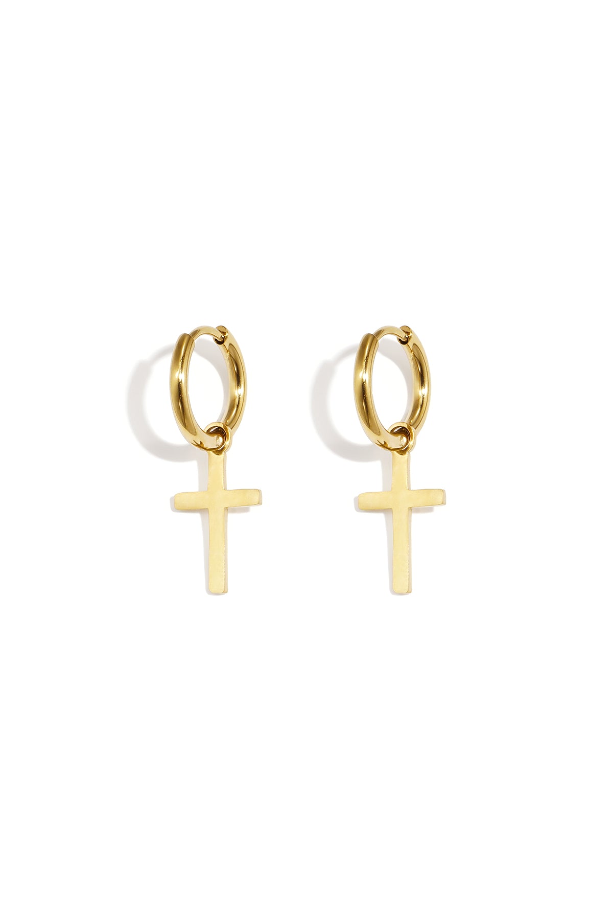 Stainless Steel Drop Earrings Cross Simple Daily Simple Series Women's jewelry