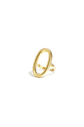 Statement ring oval-shaped and minimalist