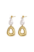 Stainless Steel Dangle Earrings Ellipse Shape Casual Simple Series Women's jewelry
