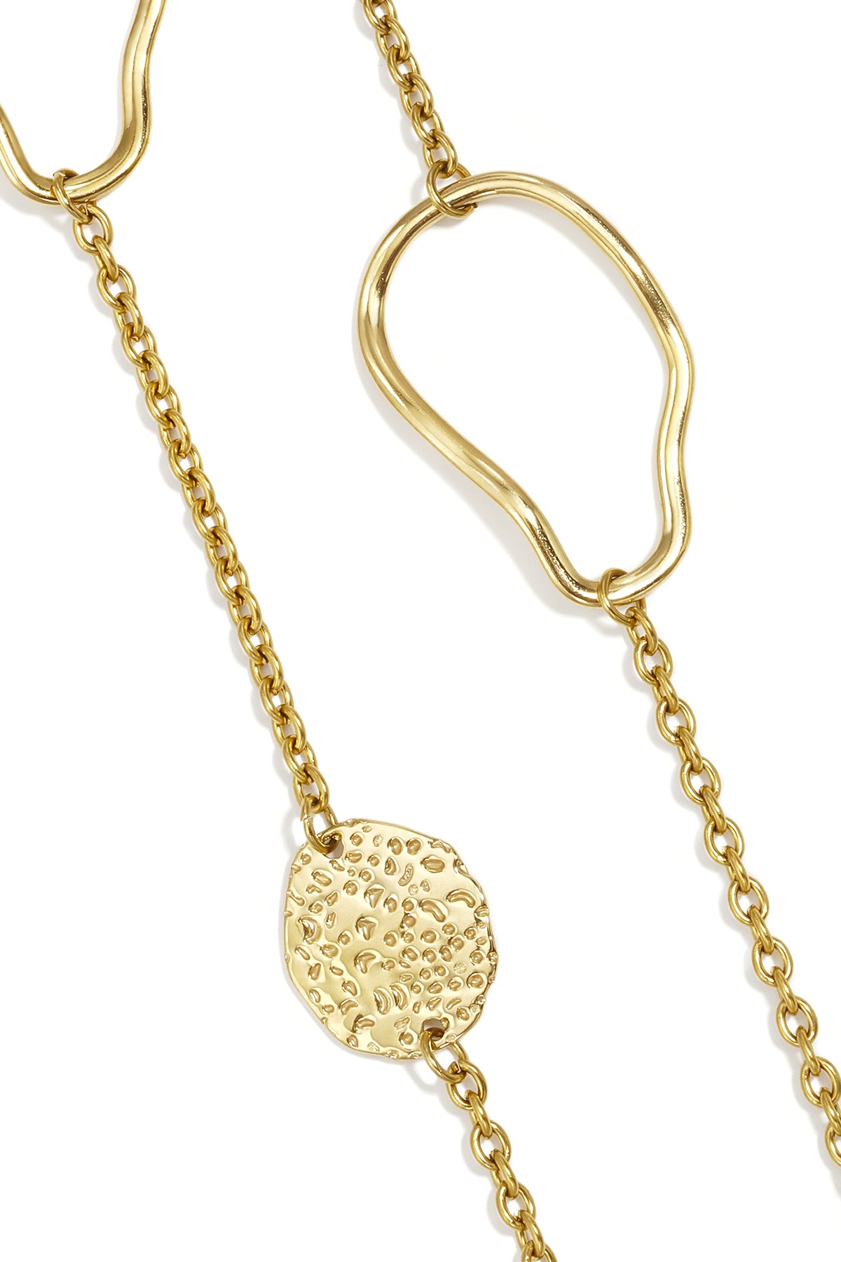 Stainless Steel Long Necklaces Irregular Shape Simple Daily Simple Series Women's jewelry