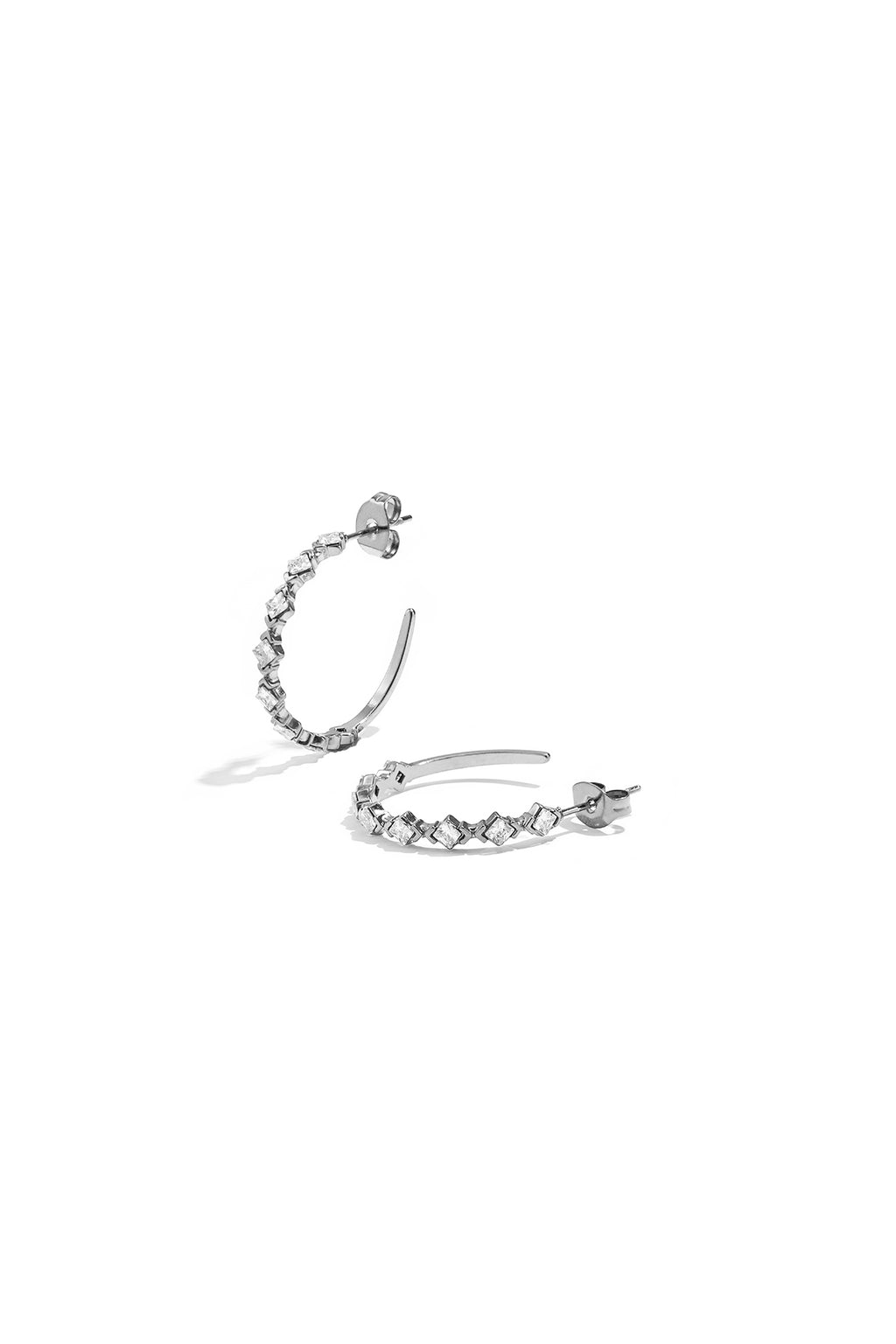 Stainless Steel Hoop Earrings Circle Simple Daily Simple Series Women's jewelry