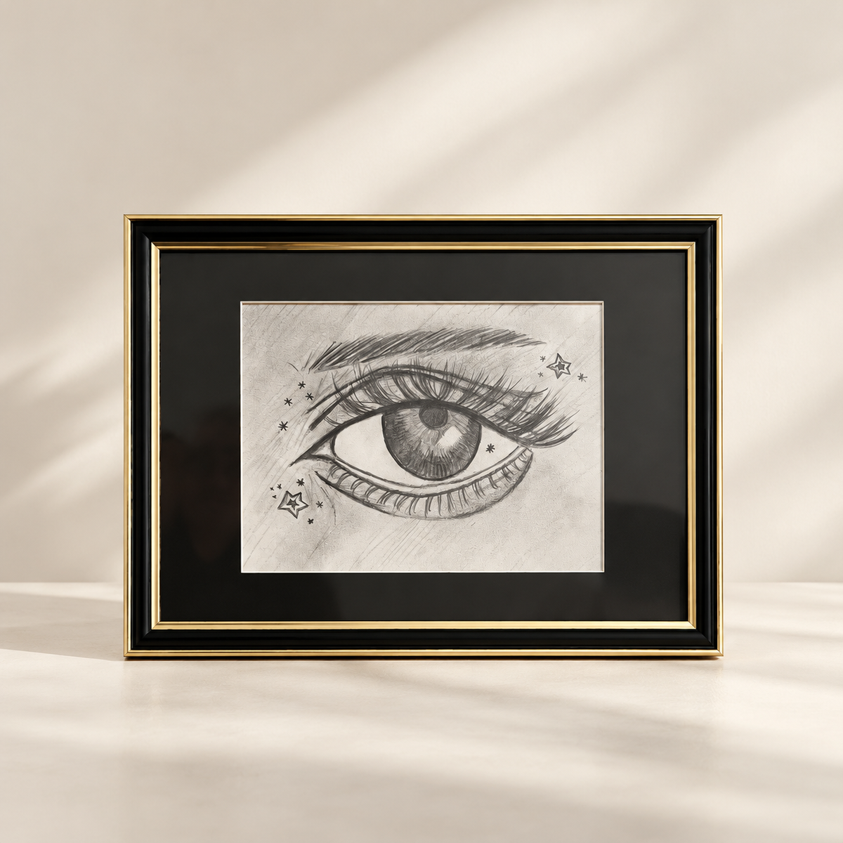 Goldyra - Potloodtekening - Sparkle Eye