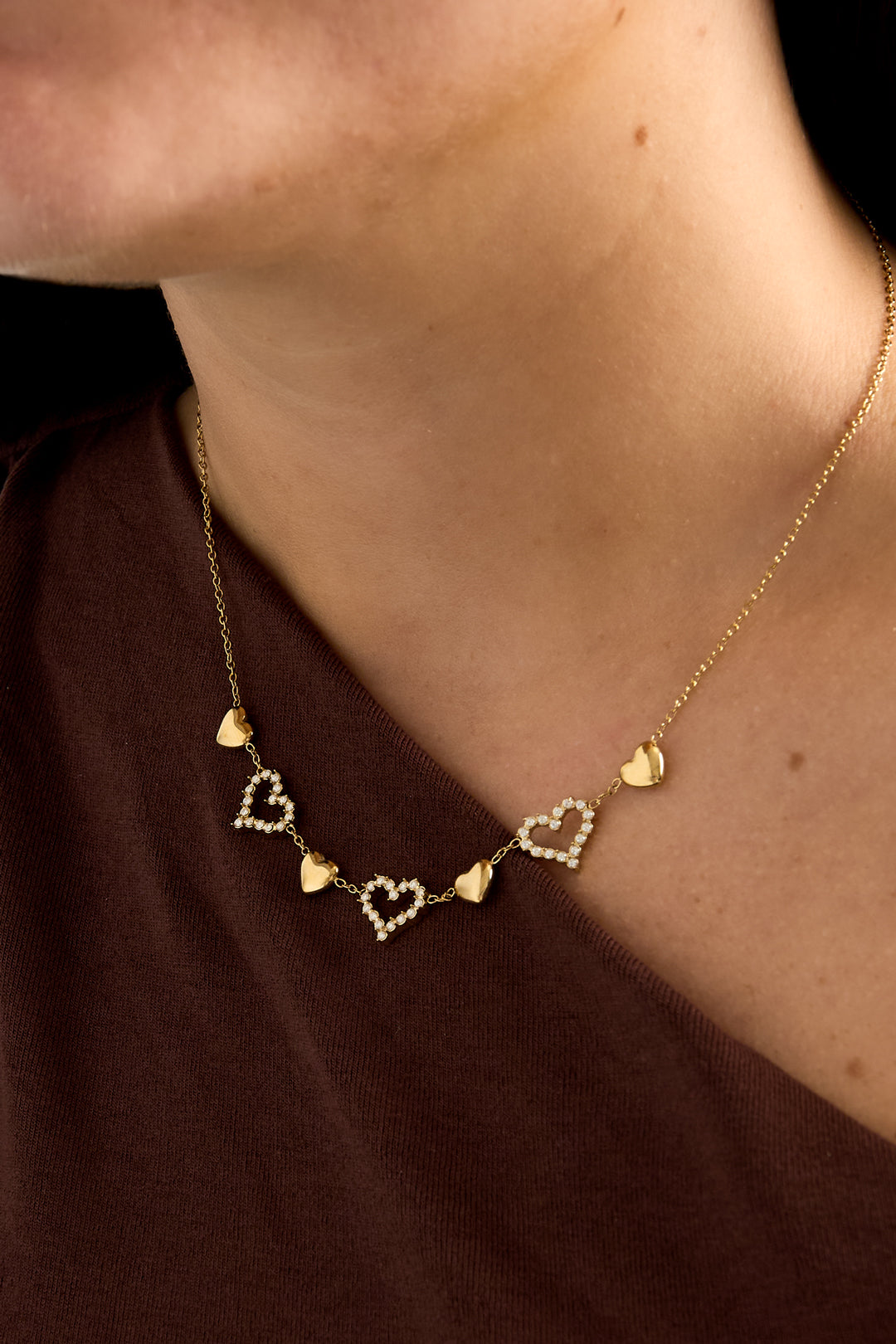 Stainless Steel Pendant necklaces Heart Simple Daily Simple Series Women's jewelry