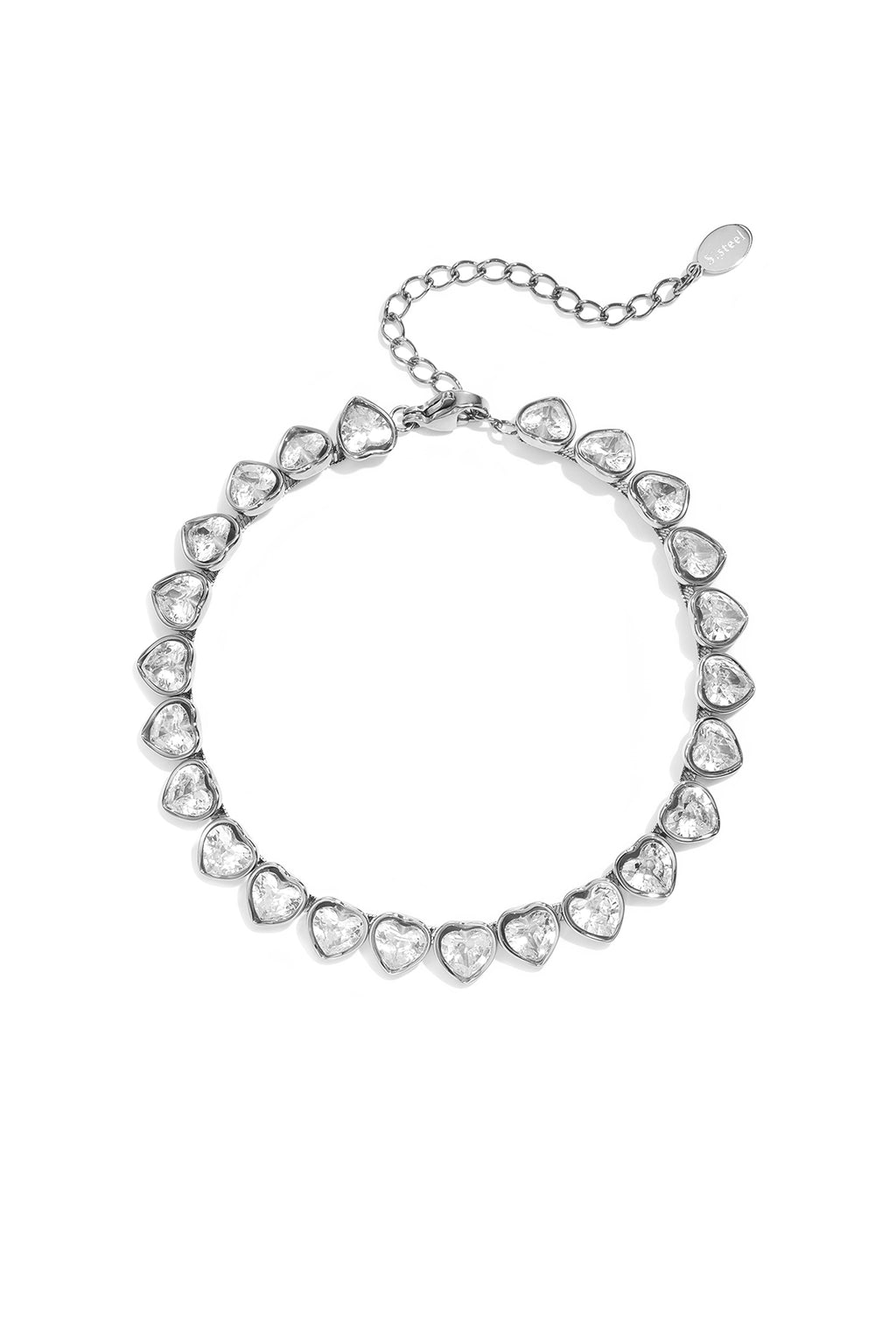 Stainless Steel Chain Bracelets Heart Simple Daily Simple Series Women's jewelry